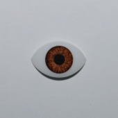 N 16 BROWN FIXED OVAL WITHOUT EYELASH