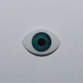 N 16 BLUE FIXED OVAL WITHOUT EYELASH