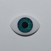 N 20 BLUE FIXED OVAL WITHOUT EYELASH